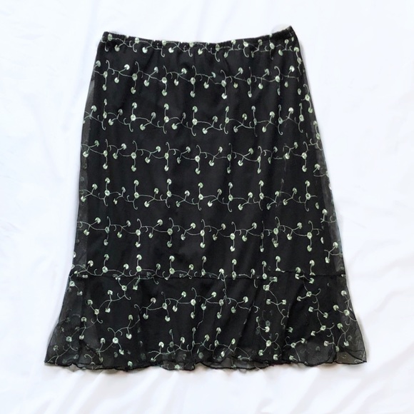 elementz ⋆ vintage embroidered skirt